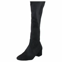 500 Black Suede Stretch Black