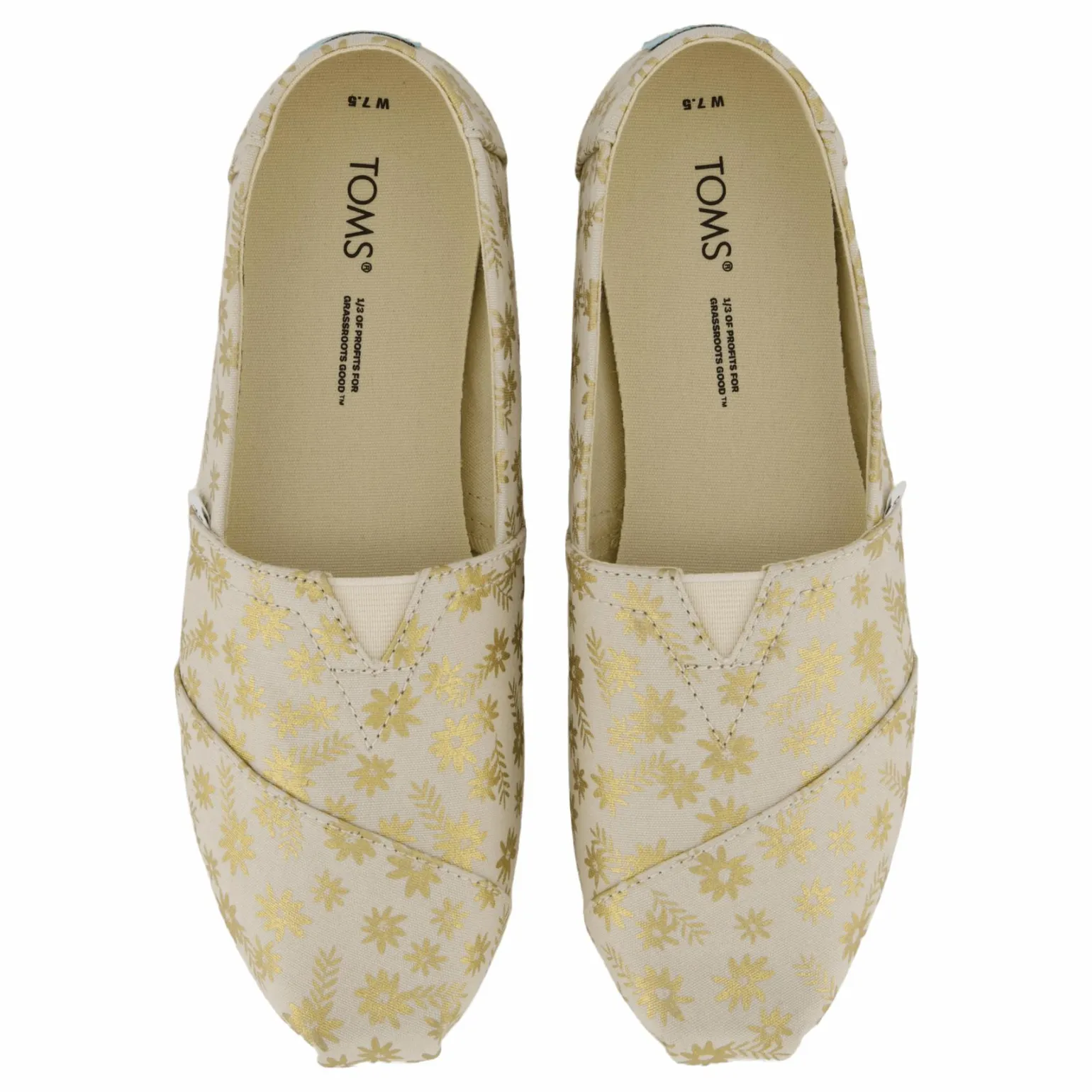 Alp Cloudbound Foil Floral Blo Natural Gold