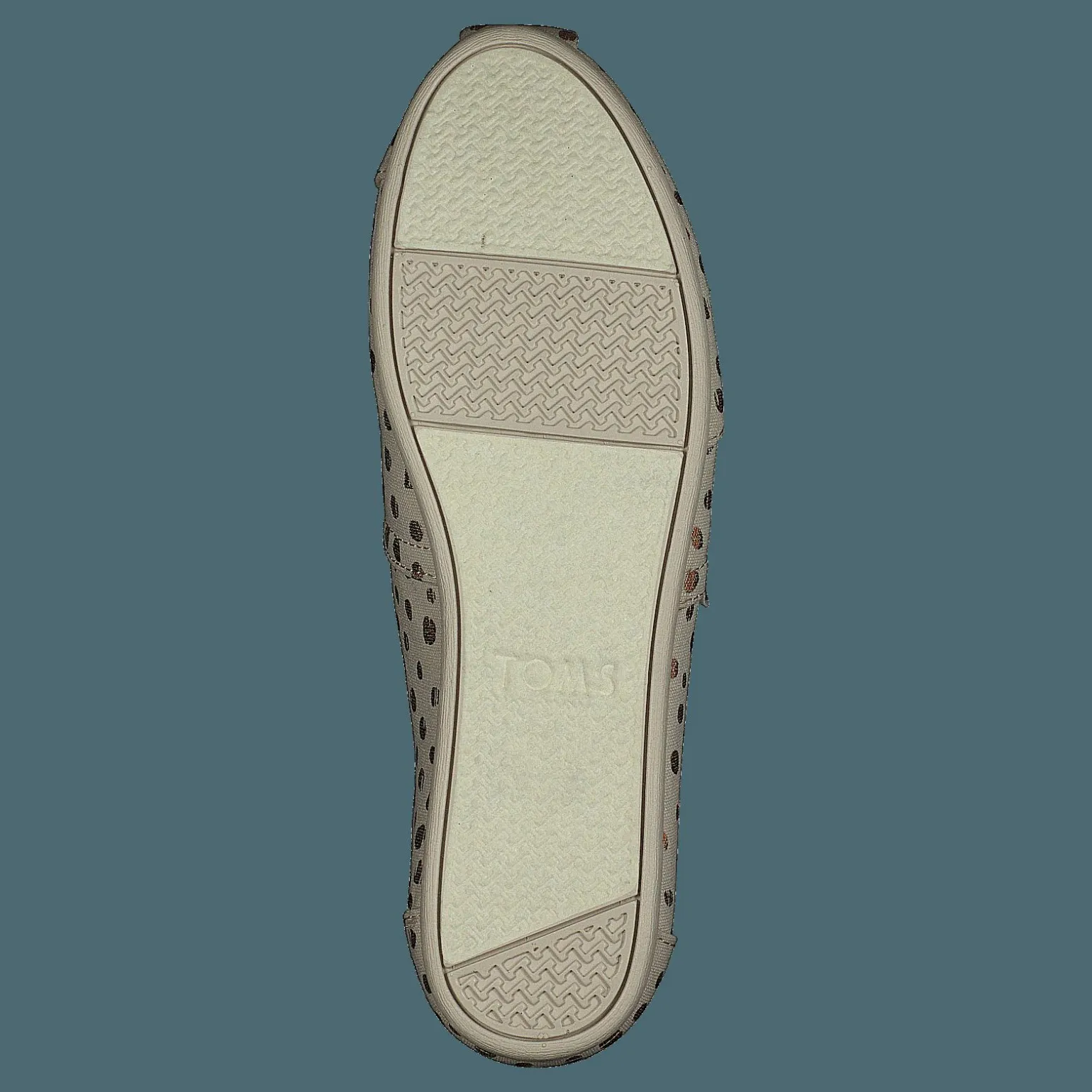 Alpargata Rose Gold/natural Canvas Dots