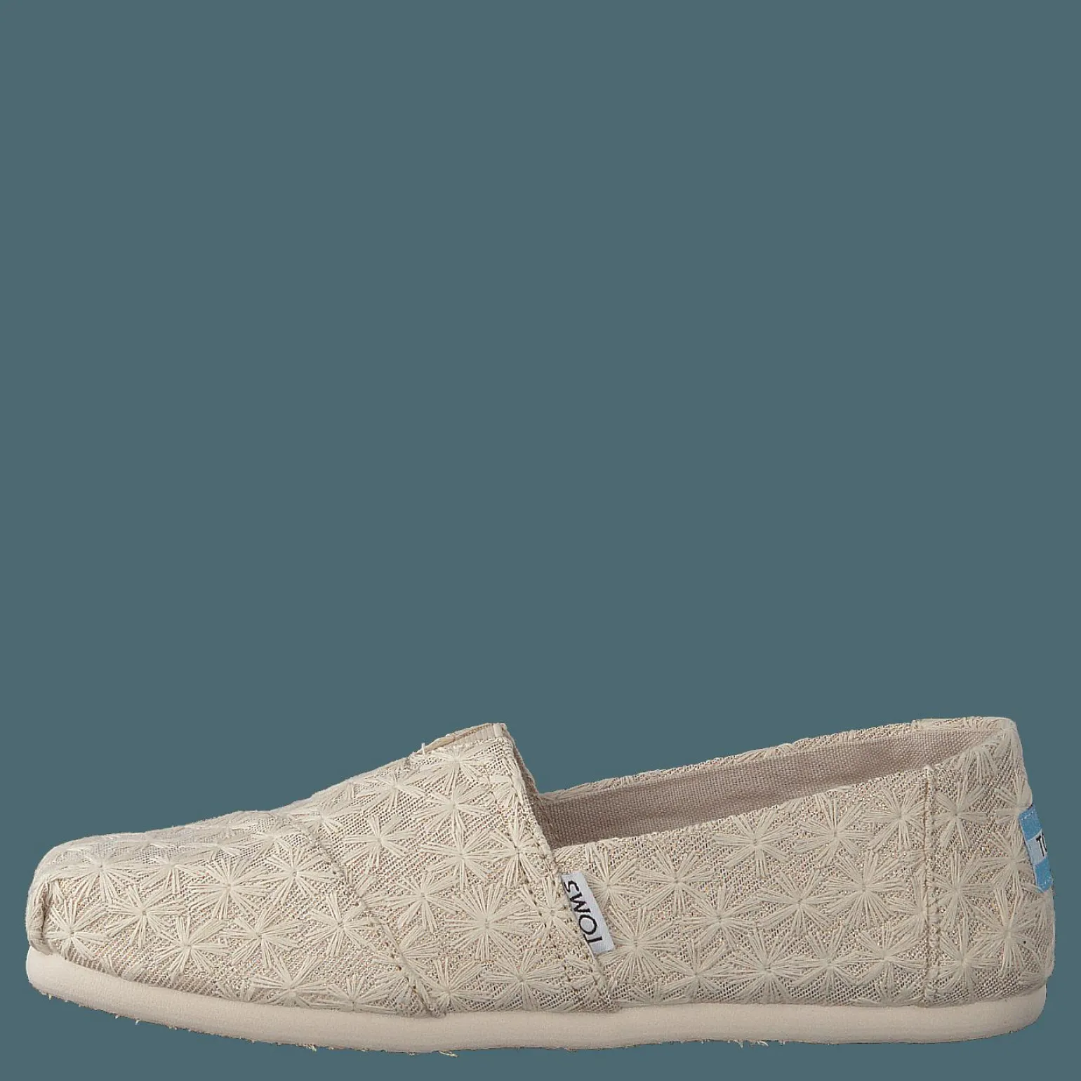 Alpargata Youth Natural Daisy Metallic