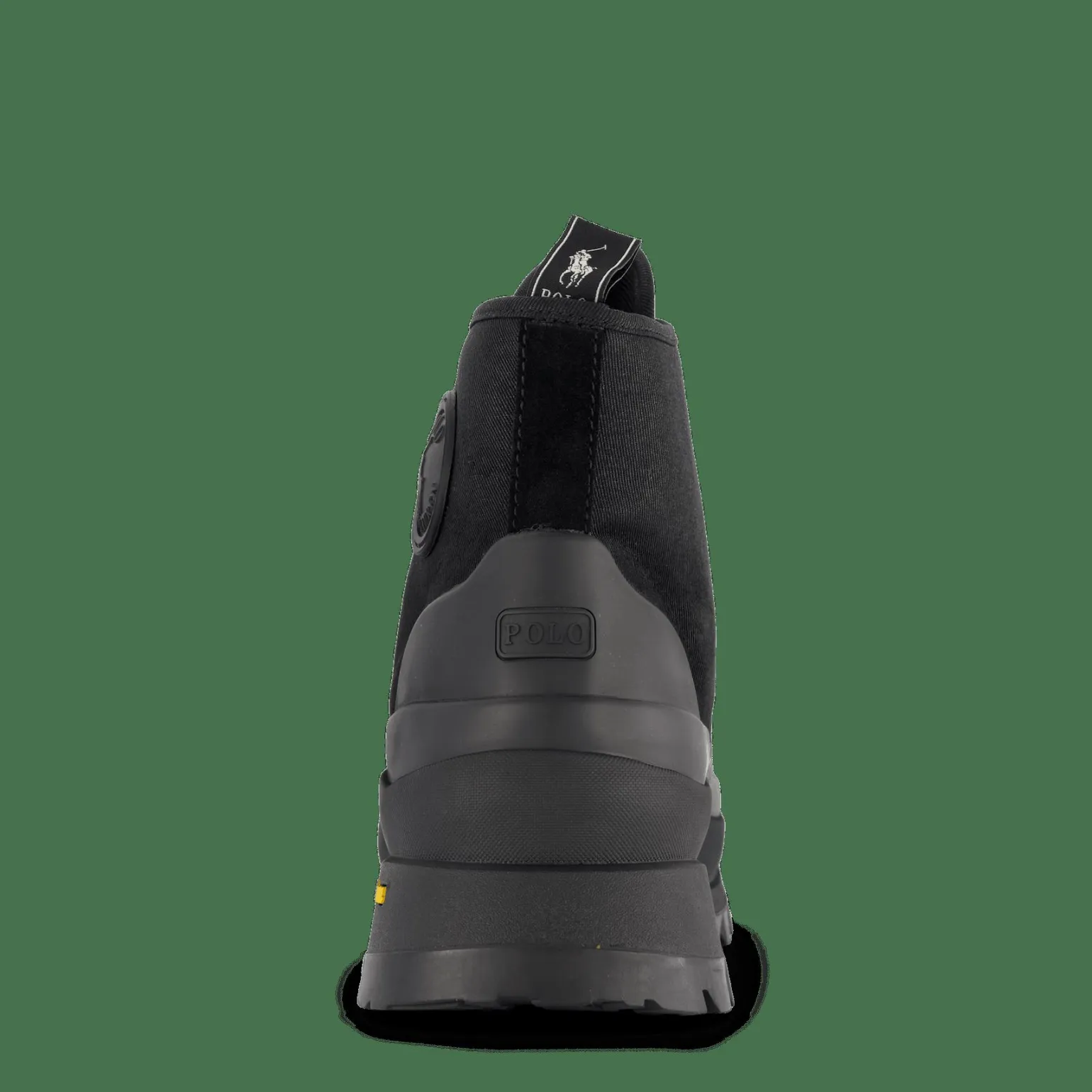 Armin Waxed Twill Trainer Boot Black