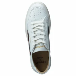 Basket Lux Low Trainer Optic/oxblood