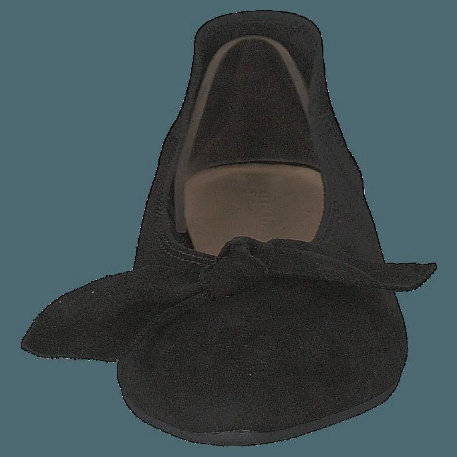 Berna Suede Bow Shoe 101 - Black 1