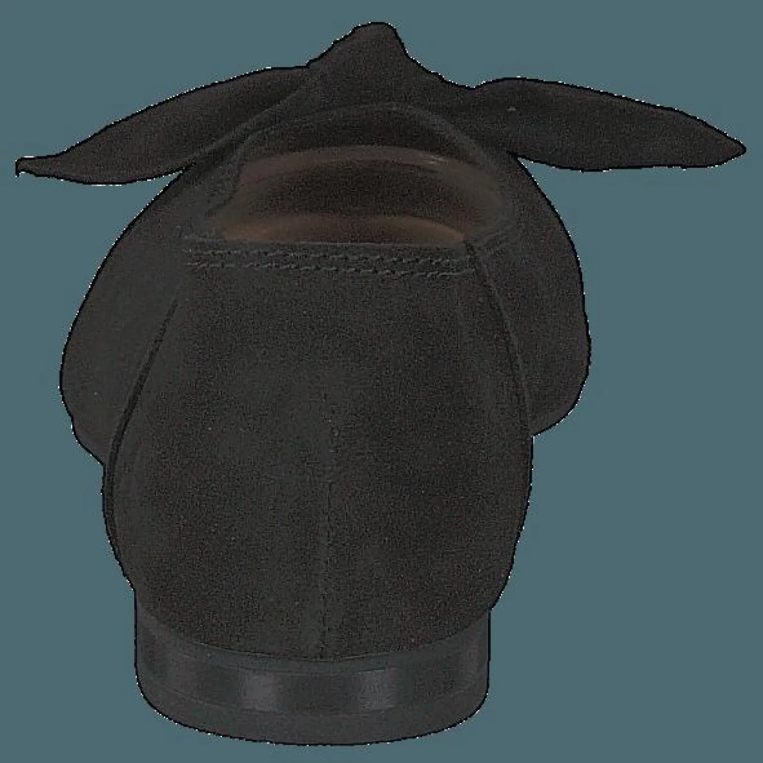 Berna Suede Bow Shoe 101 - Black 1