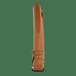 Blayke Burnished Leather Tall Boot Deep Saddle Tan