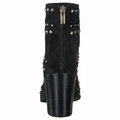 Bootlet W/Rivets Black Suede