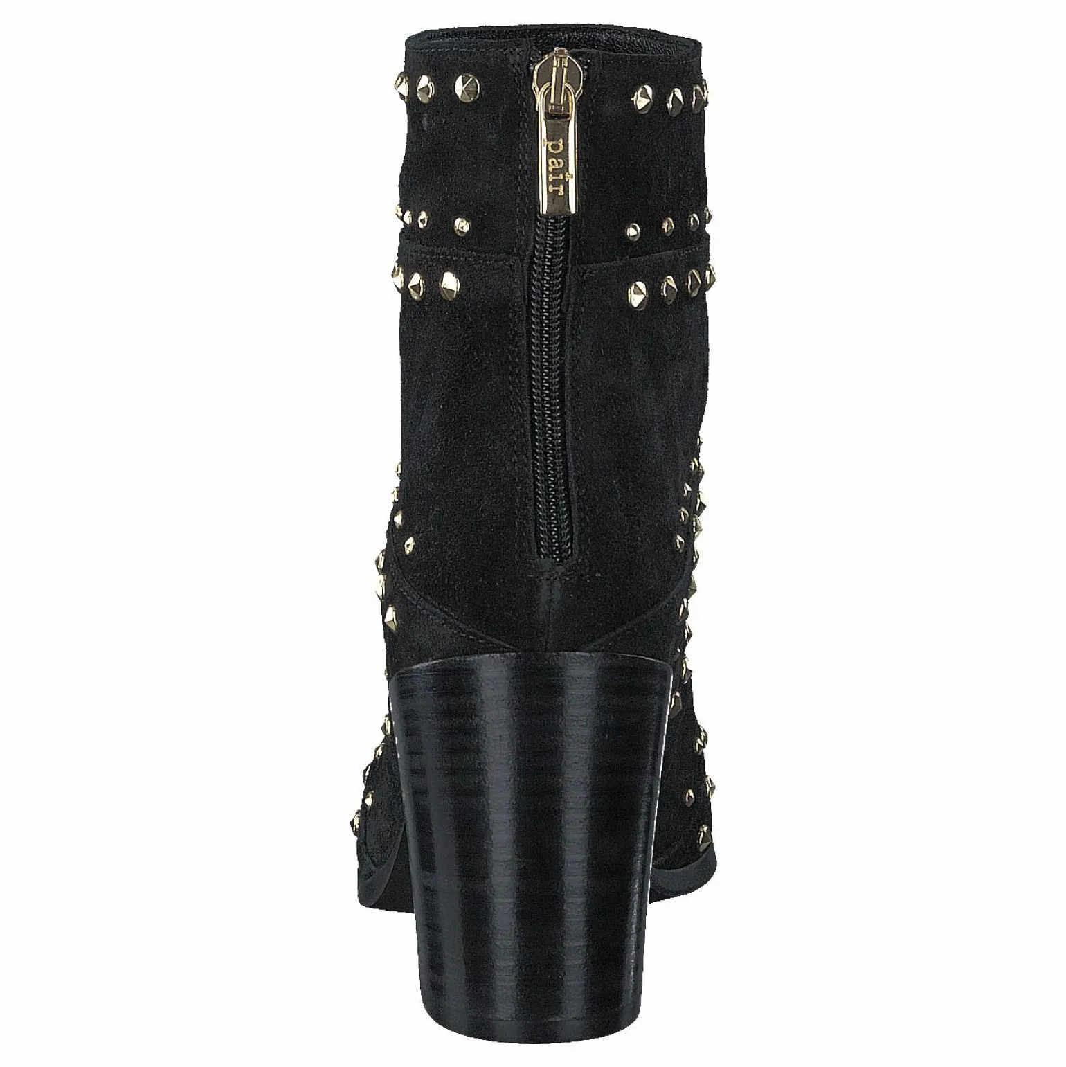 Bootlet W/Rivets Black Suede