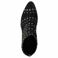 Bootlet W/Rivets Black Suede
