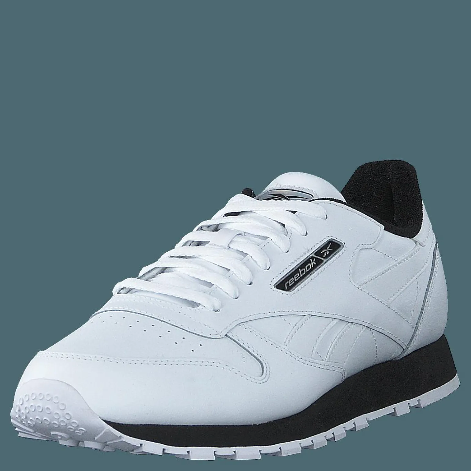 Cl Leather Mu White/black/silvmt