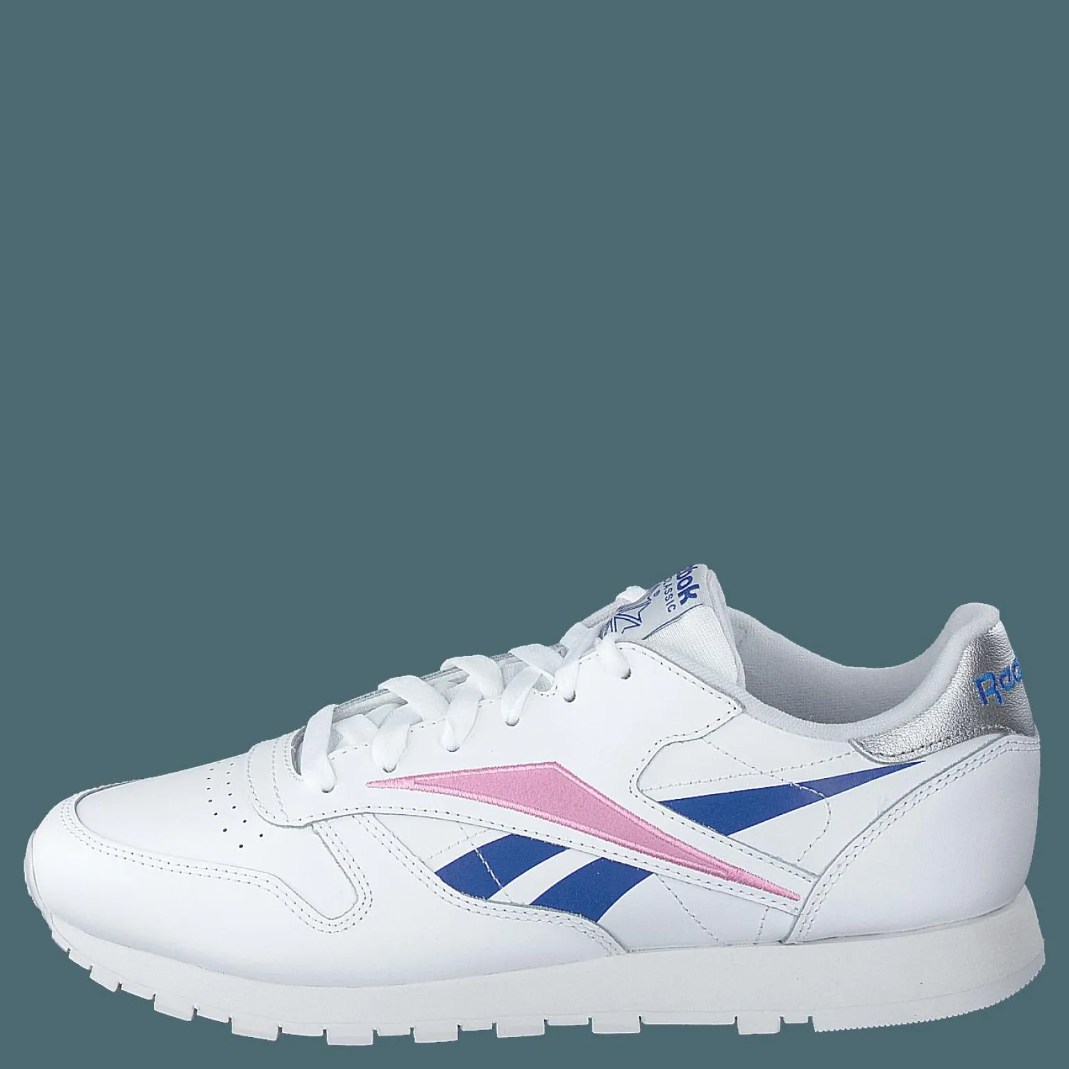 Cl Lthr White/humble Blue/jasmine Pink