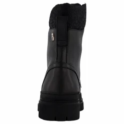 Cleated Lace-up Lthr Mix Mono Black