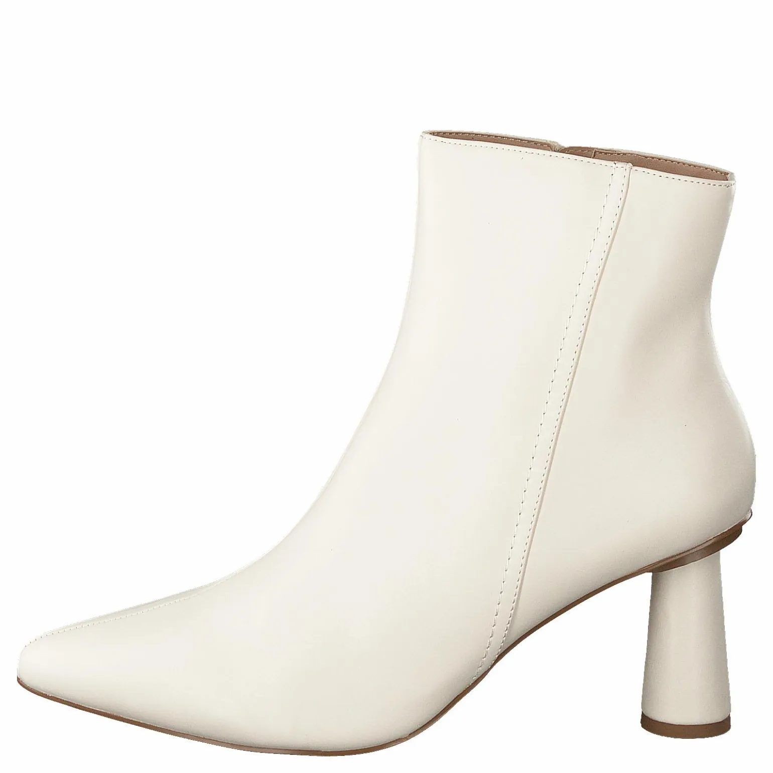 Cone Shape Ankle Boots Offwhite