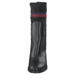 Cosy High Heel Leather Black