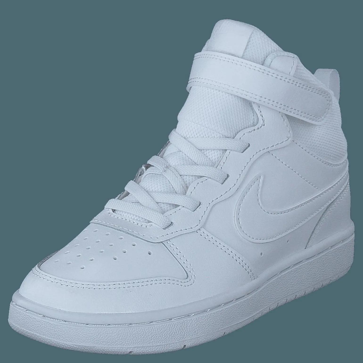 Court Borough Mid 2 Little Kids' Shoes WHITE/WHITE-WHITE