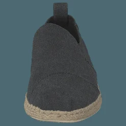 Deconstructed Alpargata Rope Black Washed Canvas/rope