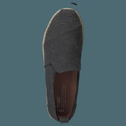 Deconstructed Alpargata Rope Black Washed Canvas/rope