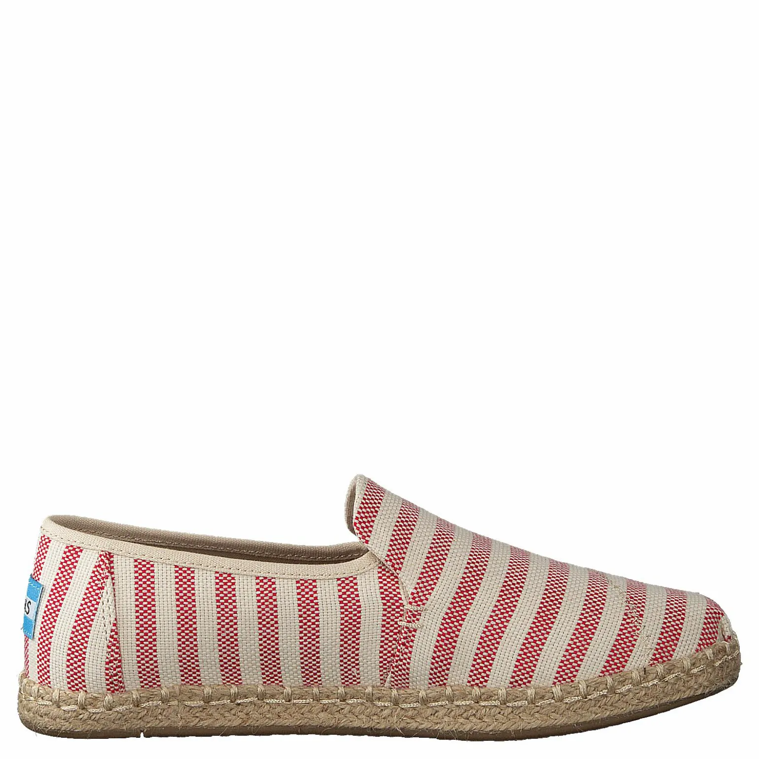 Deconstructed Alpargata Rope Red Woven Stripe