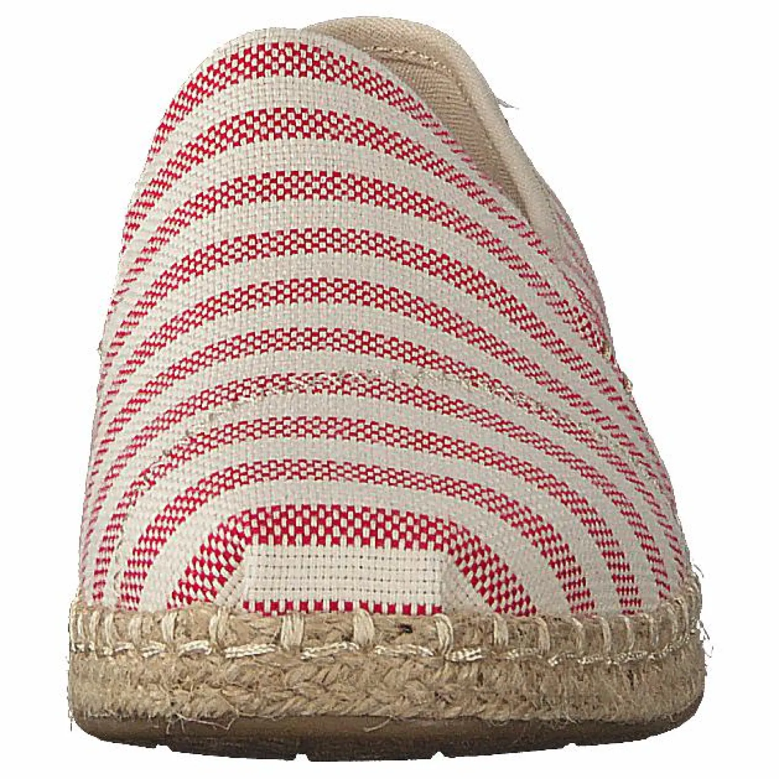 Deconstructed Alpargata Rope Red Woven Stripe