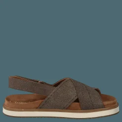Dusty Gold Star Suede Brown Metallic