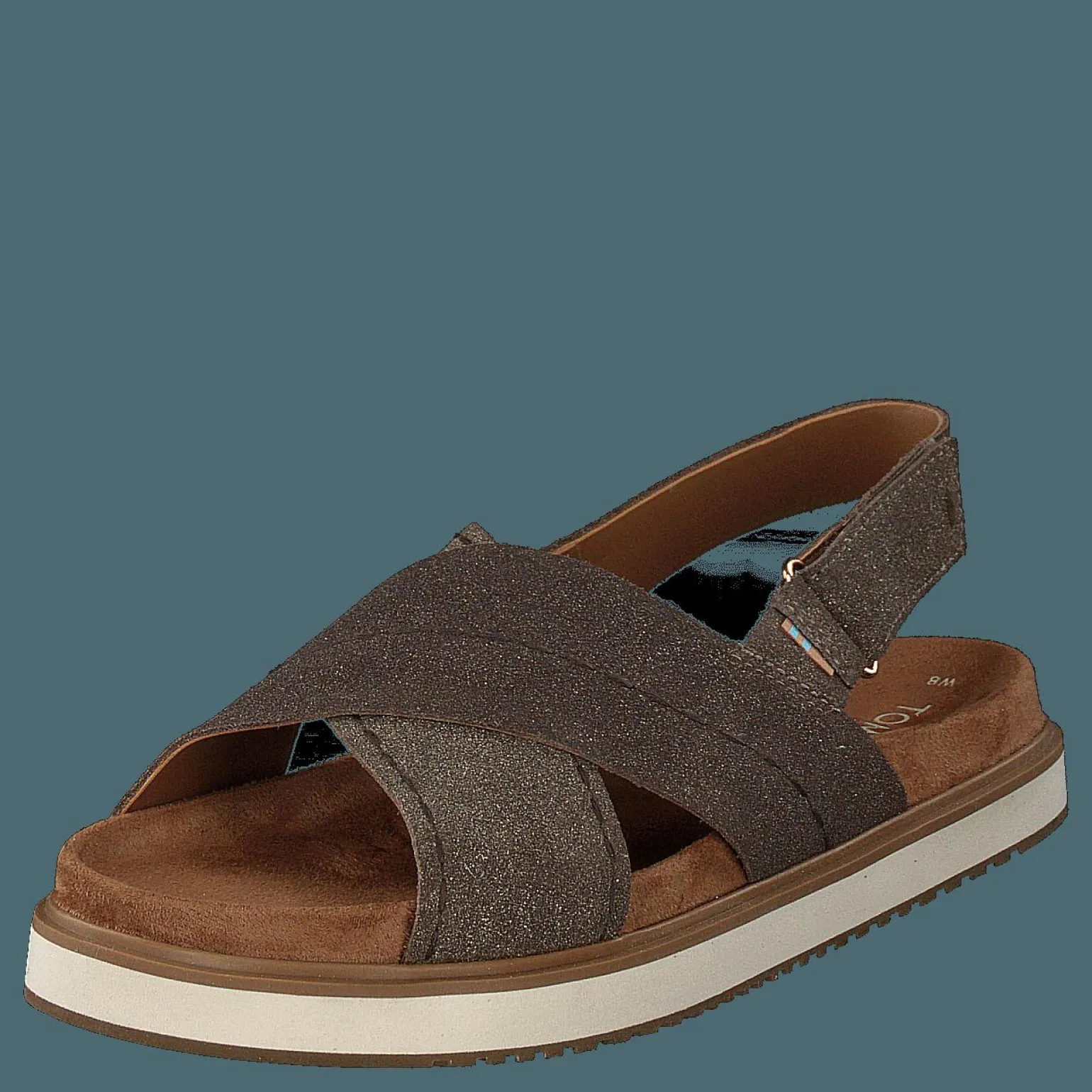 Dusty Gold Star Suede Brown Metallic