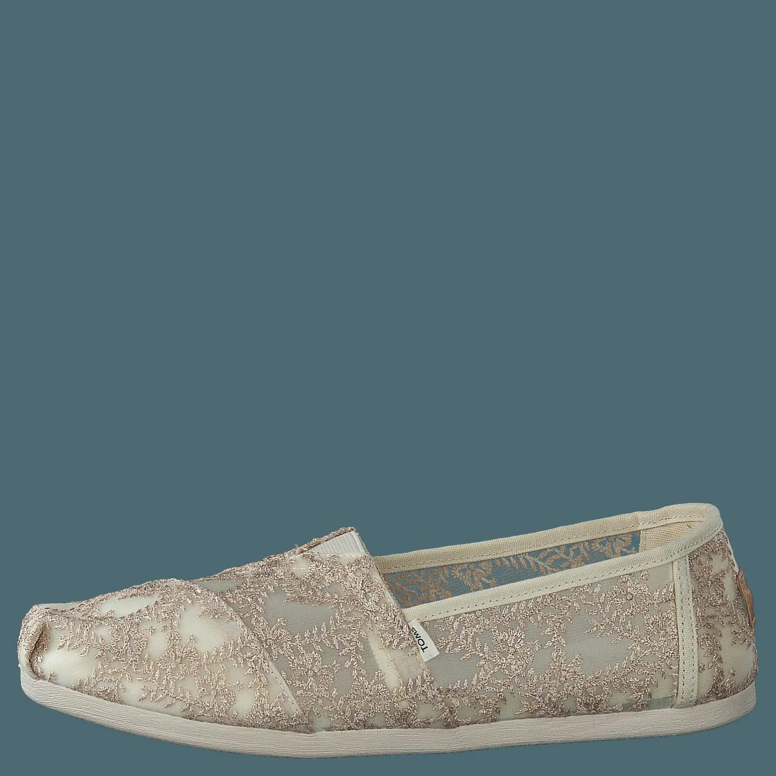 Hibiscus Floral Lace Alprg Natural Metallic