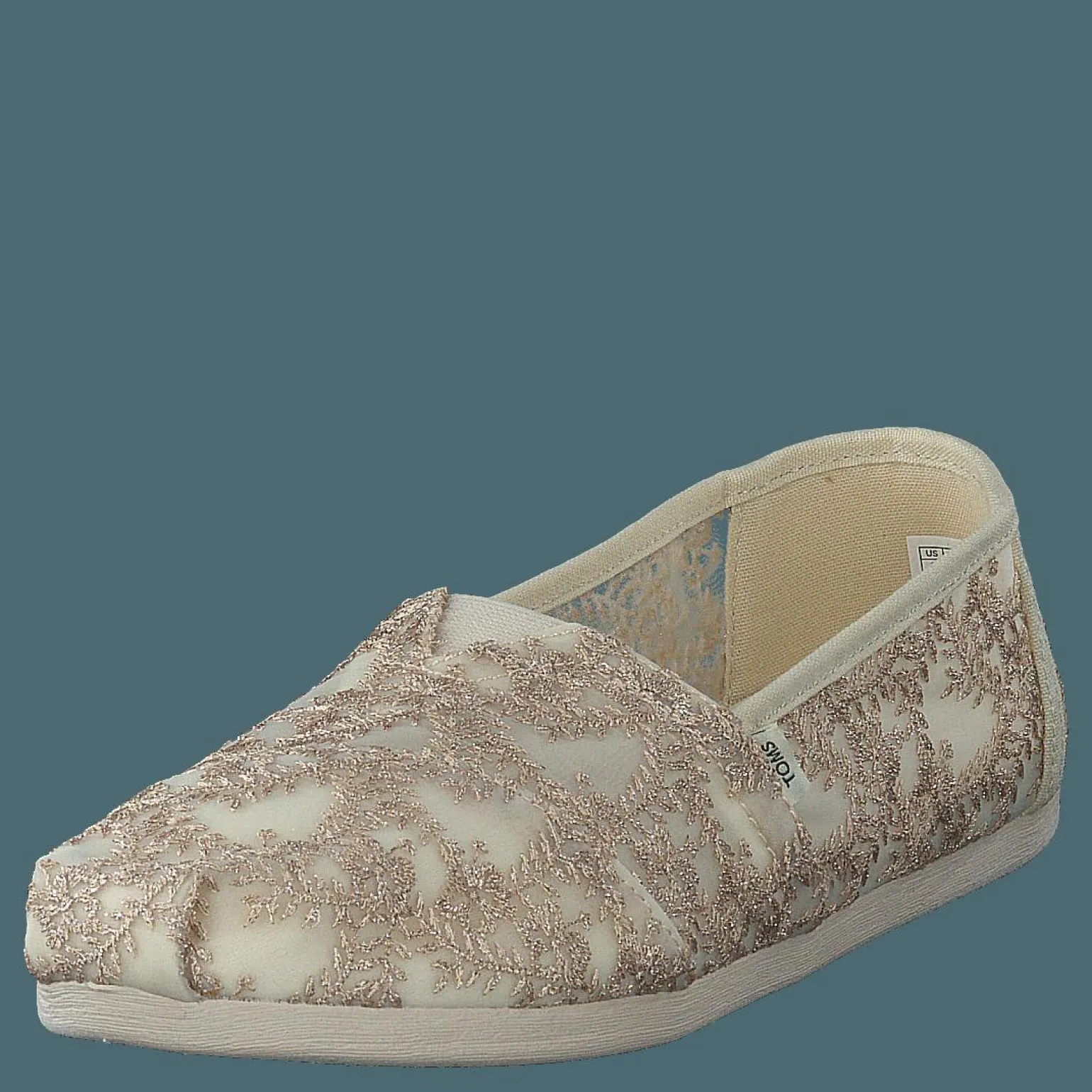 Hibiscus Floral Lace Alprg Natural Metallic