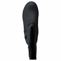 High Platform Boot Black / Shiny Silver