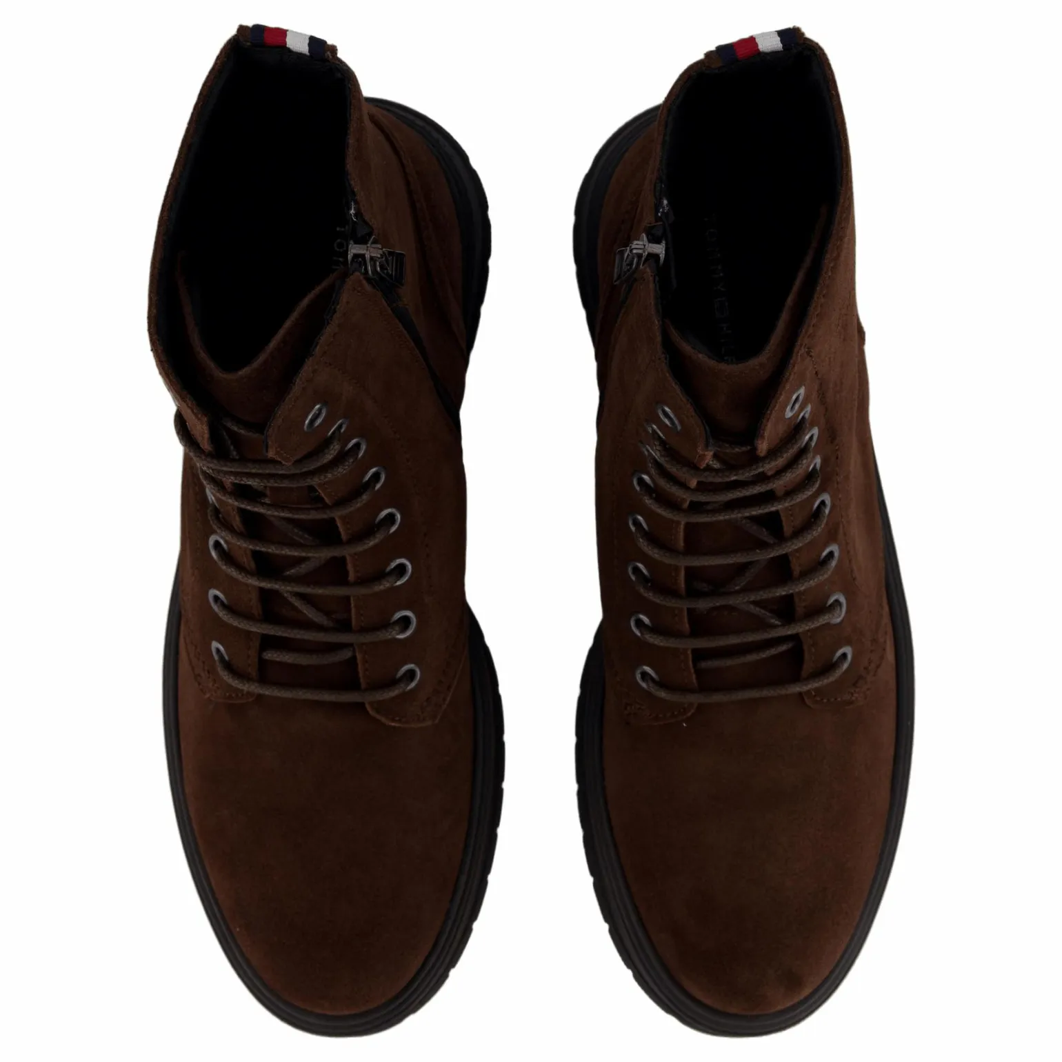 Hilfiger Suede Lace Zip Boot Cocoa