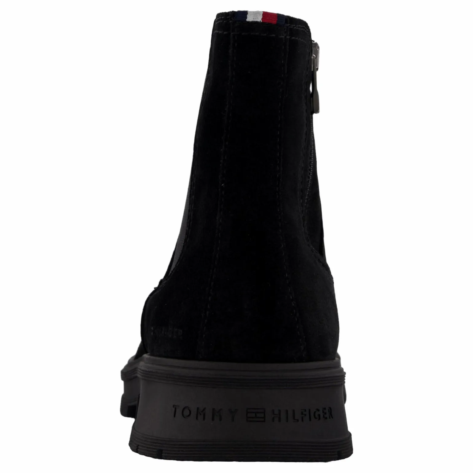 Hilfiger Suede Zip Chelsea Black