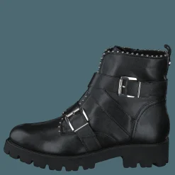 Hoofy Black Leather