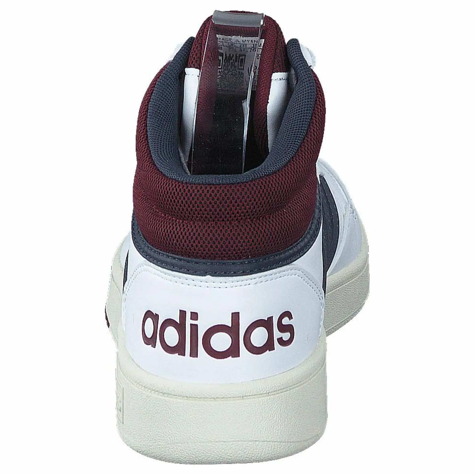 Hoops 3.0 Mid Lifestyle Basketball Classic Vintage Shoes Cloud White / Shadow Navy / Shadow Red
