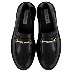Huddles Black Leather