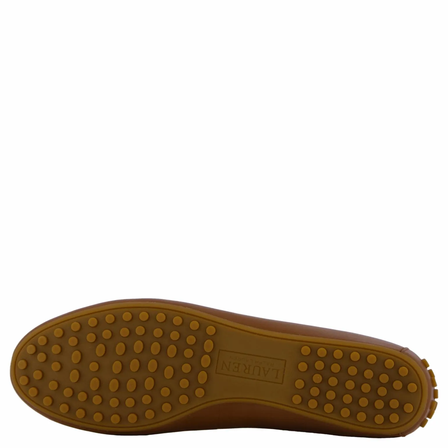 Jayna Nappa Leather Driver Flat Deep Saddle Tan