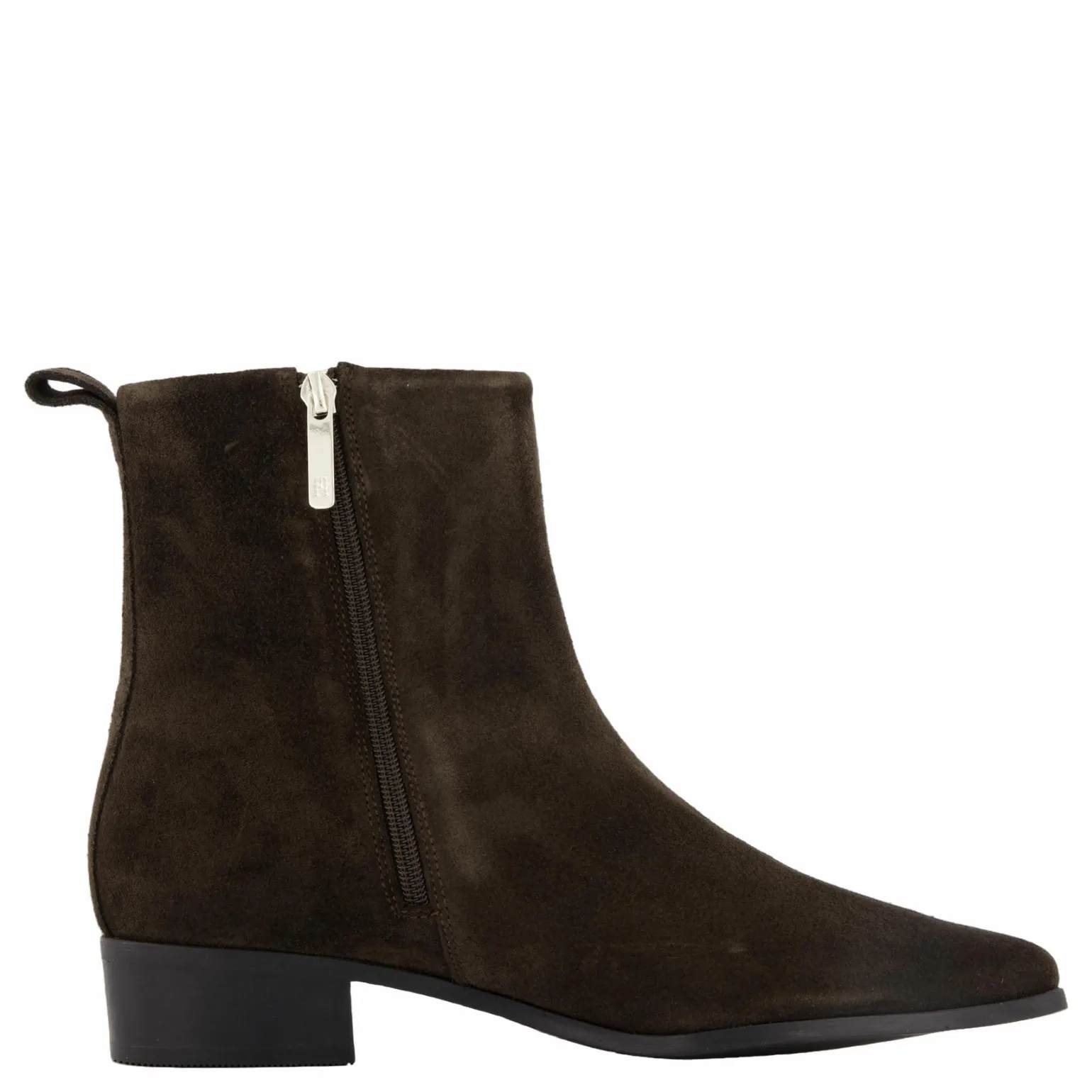 Low Cowboy Flat Suede Dark Coffee
