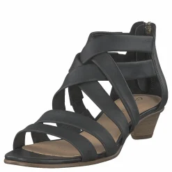 Mena Silk Black Leather