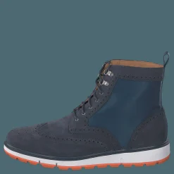 Motion Wing Tip Boot Navy/orange