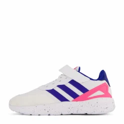 Nebzed Elastic Lace Top Strap Shoes Cloud White / Royal Blue / Lucid Pink