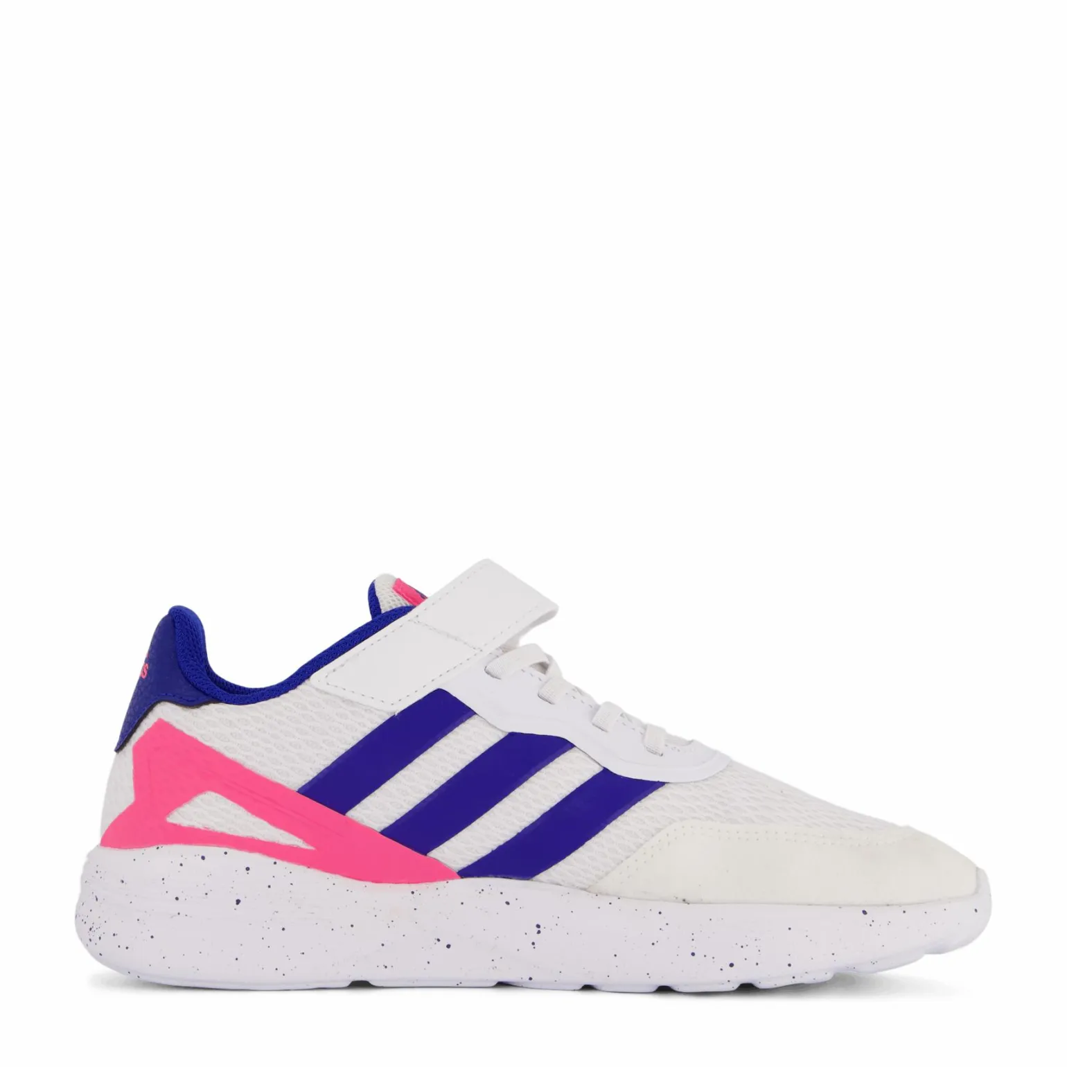 Nebzed Elastic Lace Top Strap Shoes Cloud White / Royal Blue / Lucid Pink