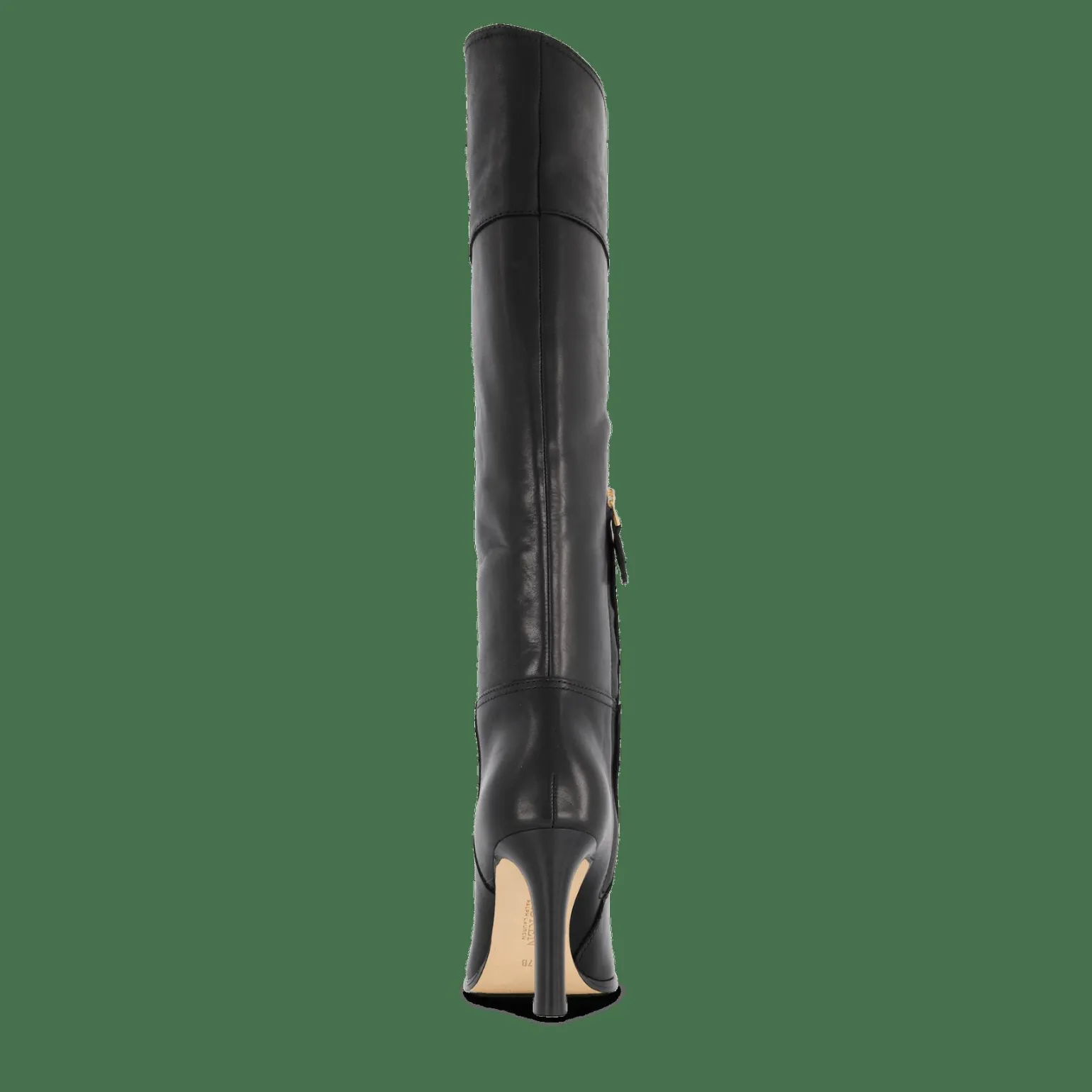 Page Burnished Leather Tall Boot Black