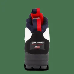 Polo Sport Hiker Leather Boot White / Navy / Red
