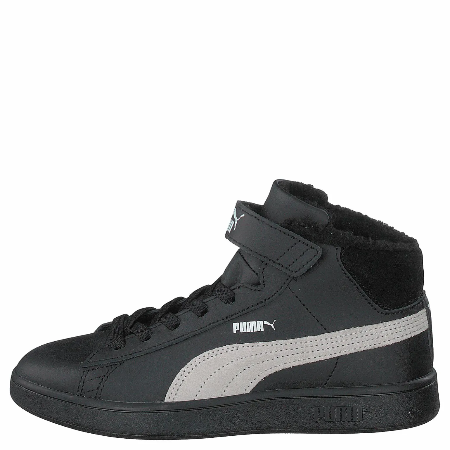 Puma Smash V2 Mid L Fur Ps Puma Black-whisper White