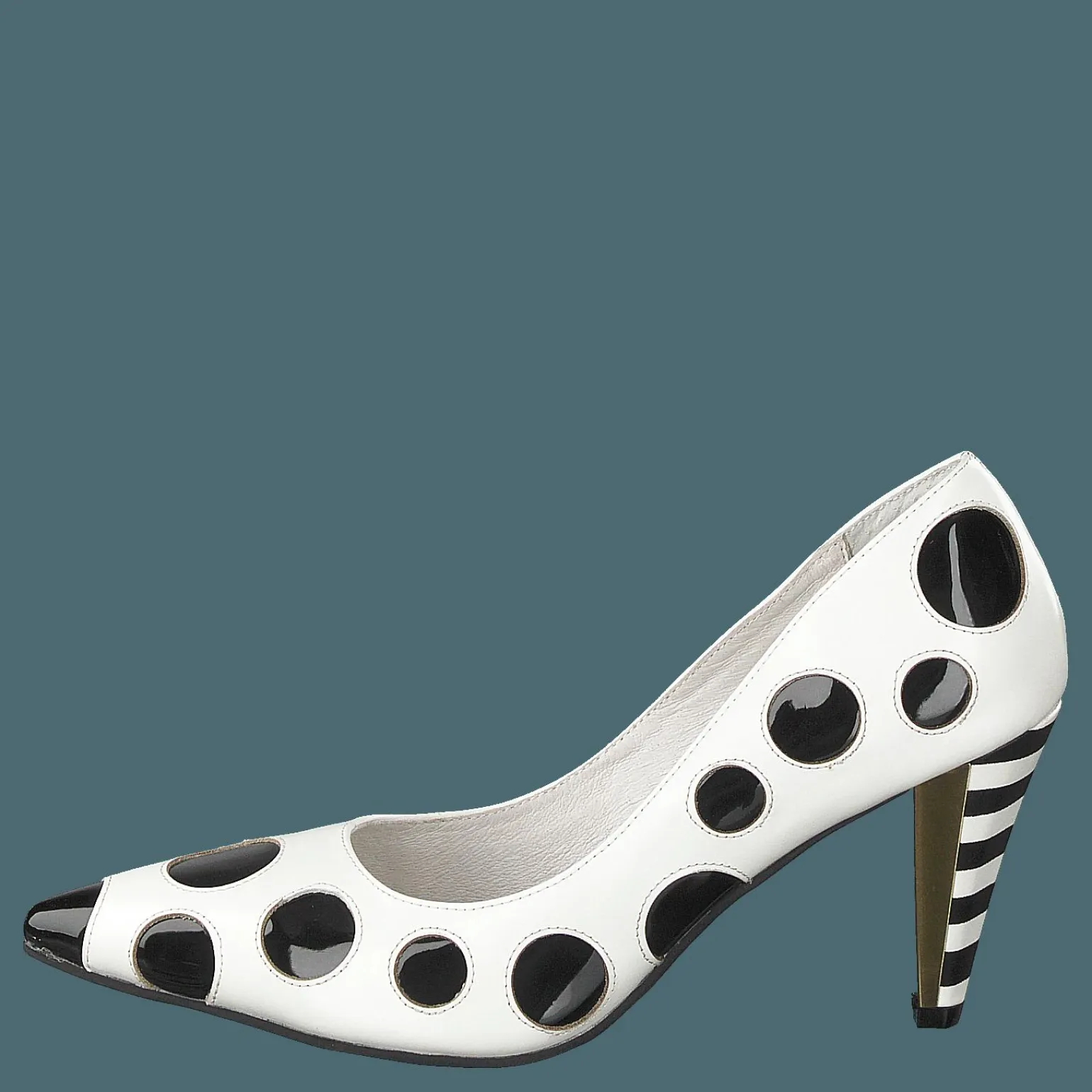 Ramona White/black Dots