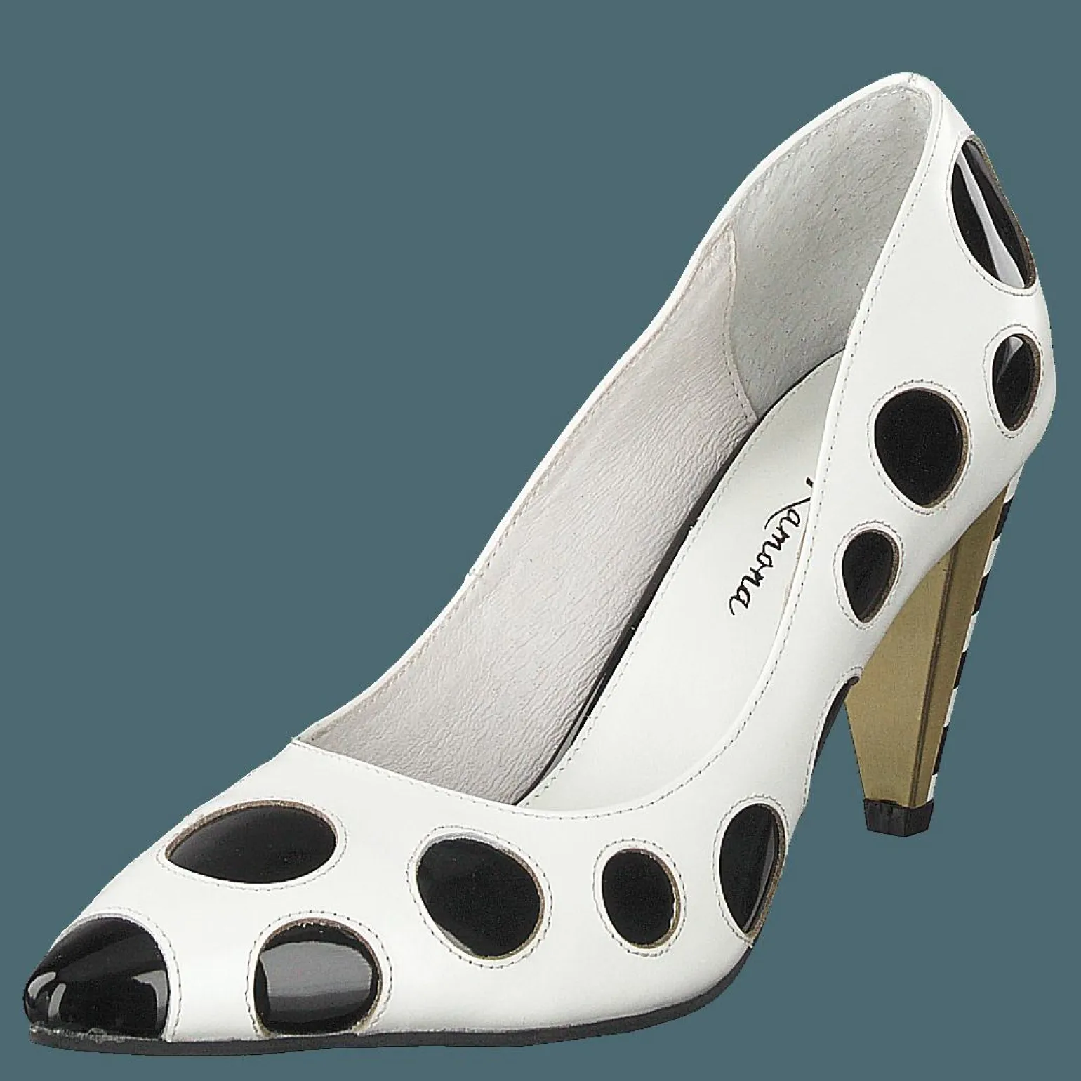 Ramona White/black Dots
