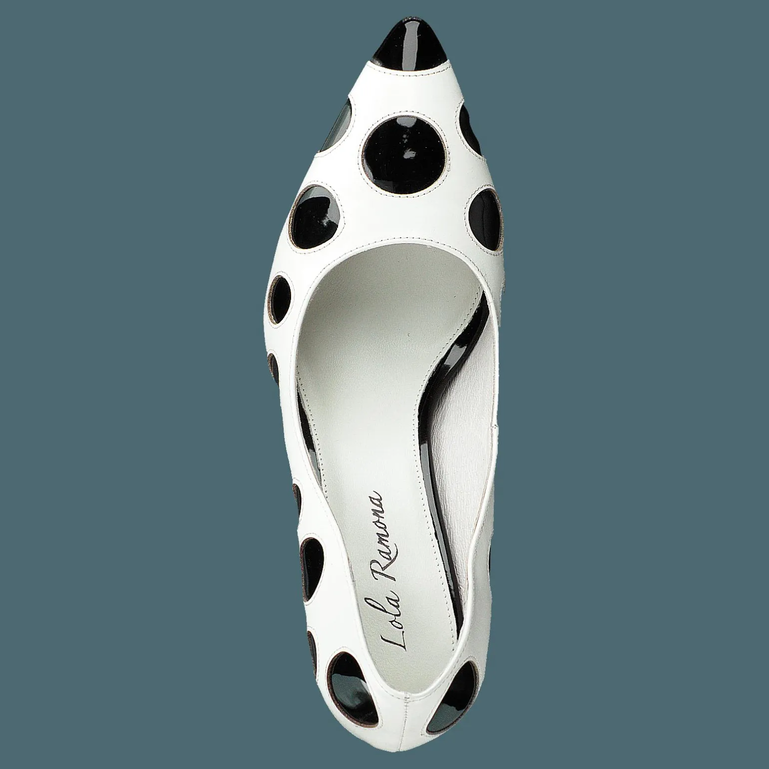 Ramona White/black Dots
