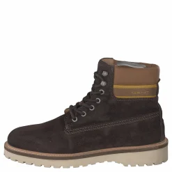 Roden Mid Lace Boot Dk Brown+toffee