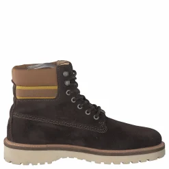 Roden Mid Lace Boot Dk Brown+toffee