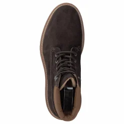 Roden Mid Lace Boot Dk Brown+toffee