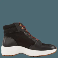 Rylee Suede & Leather High-Top Sneaker Black/Black