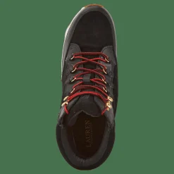 Rylee Suede & Leather High-Top Sneaker Black/Black