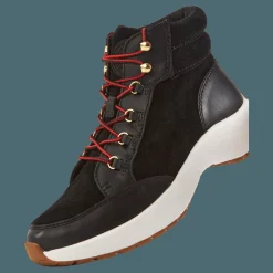 Rylee Suede & Leather High-Top Sneaker Black/Black